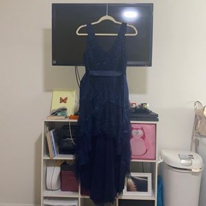 Blue glittery dress